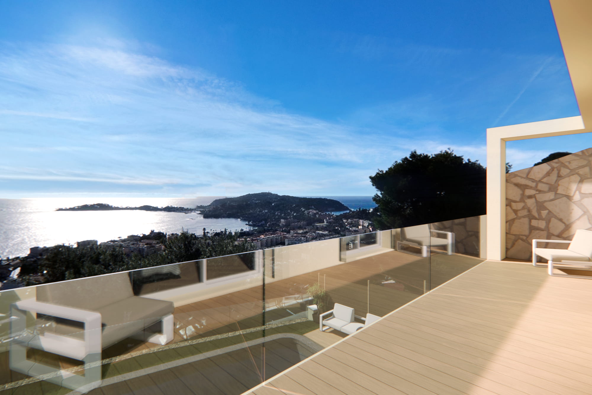 Terrasse Chambres 02/01 - Niveau R+1